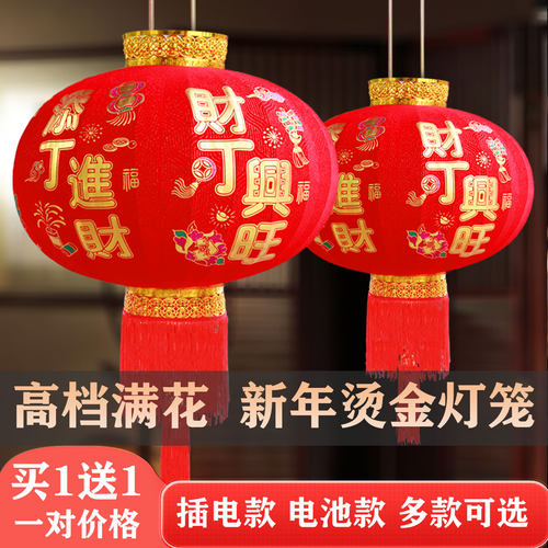 灯笼新款2026年高端添丁进财农村自建房大门阳台乔迁一对新年挂饰 - 封面