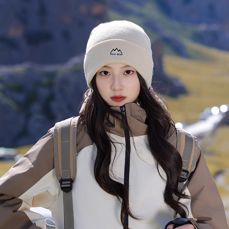 针织帽女2025新款秋冬山系冷帽