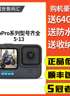 GoPro Hero5/8/10/12/13 Black运动相机silver摩托骑行记录仪防抖