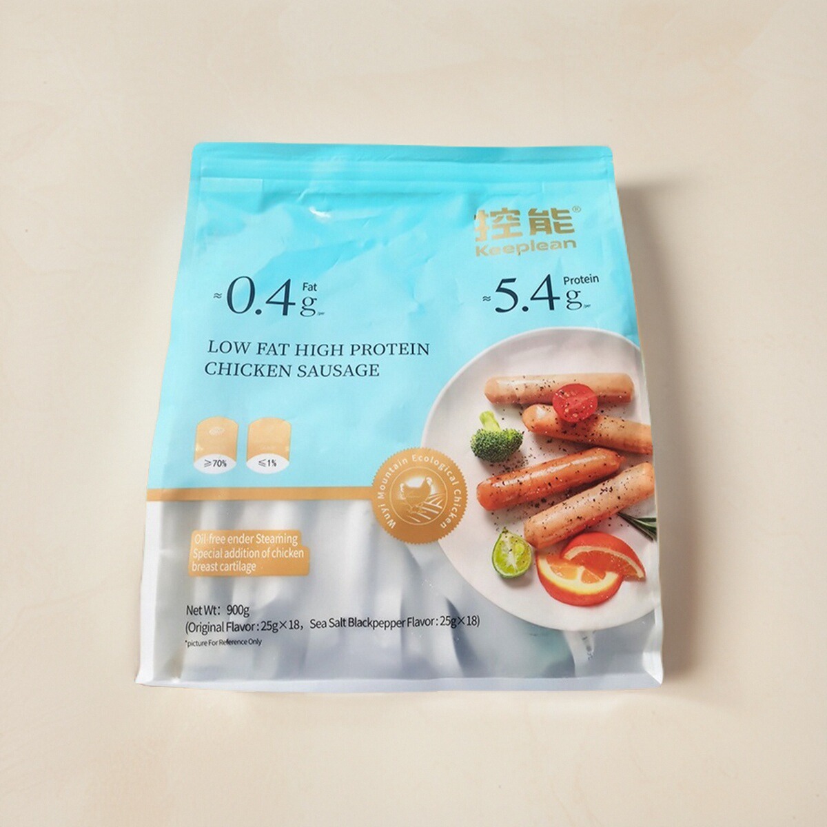 原味海盐胡椒味独立包装鸡肉肠