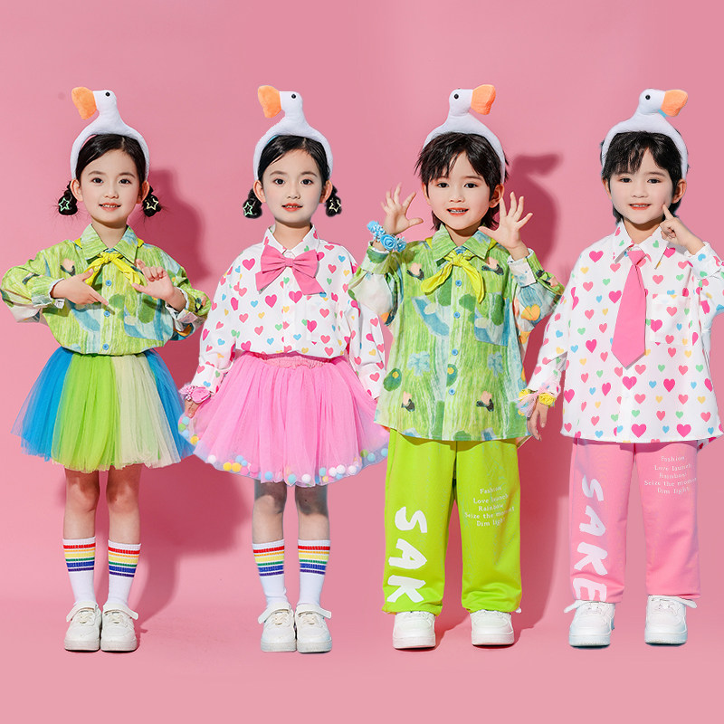 儿童啦啦队队服小学生运动会班服