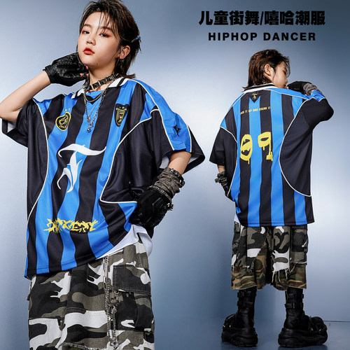 男童嘻哈美式T恤HIPHOP练功服