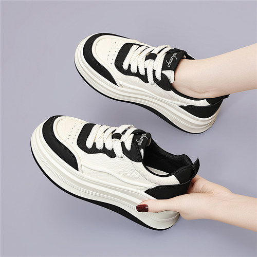 厚底小白鞋女2025新款秋