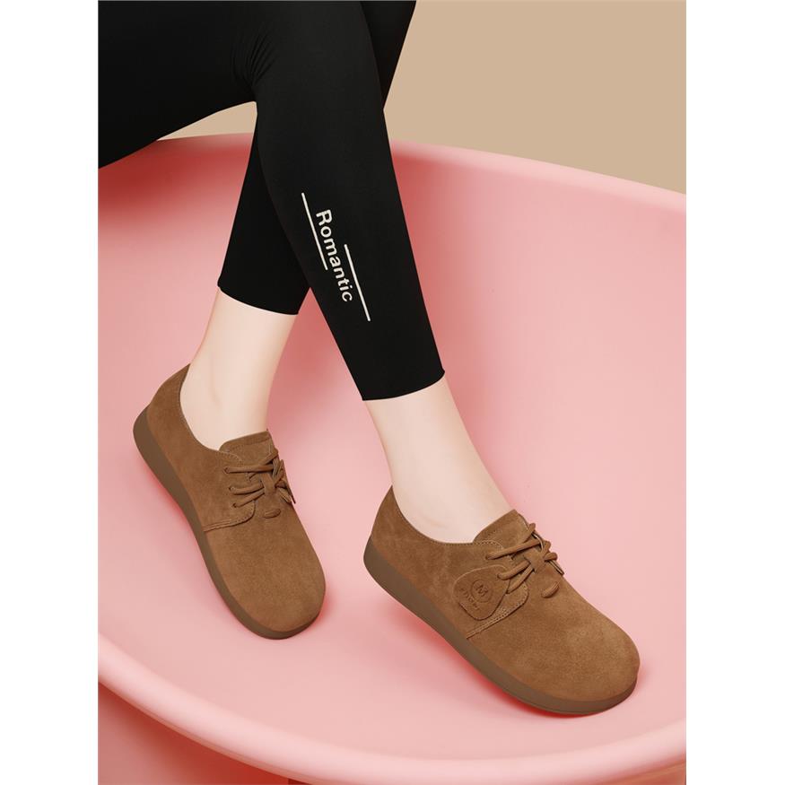 法式复古真皮勃肯鞋2025