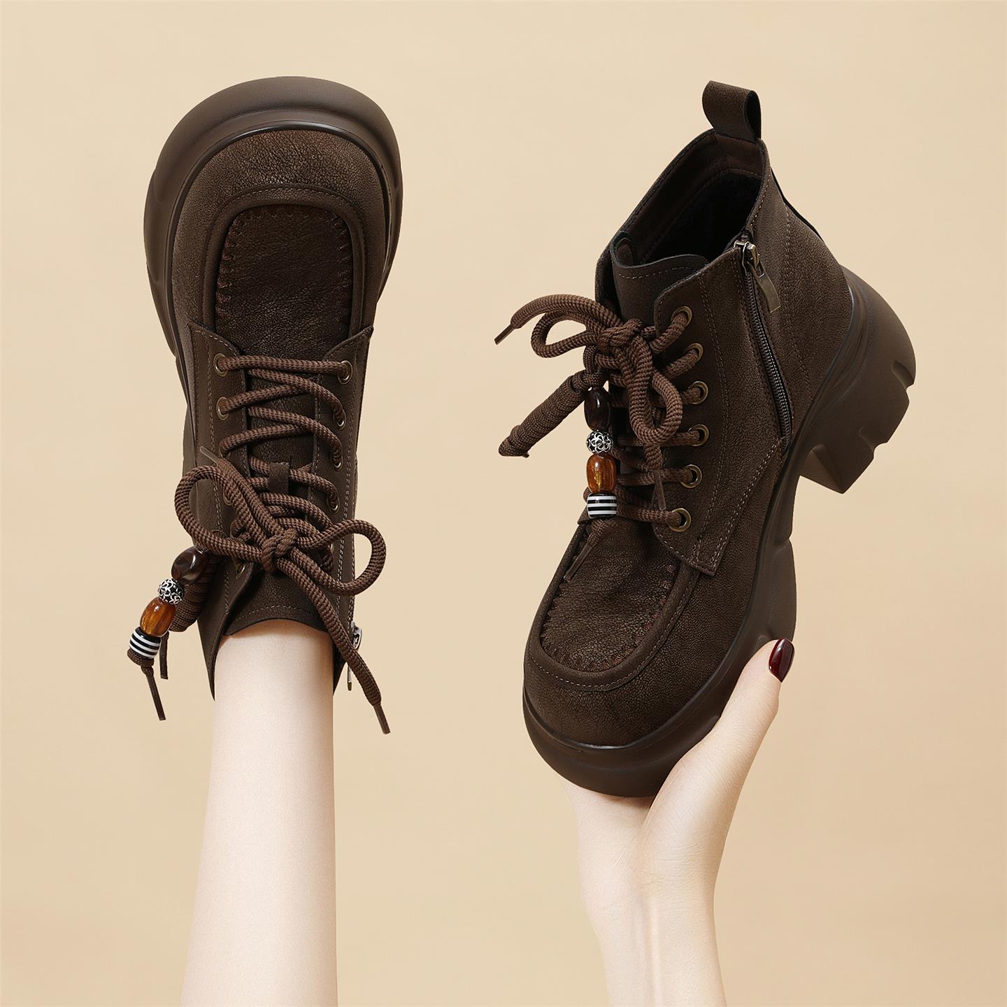 马丁靴女2025新款复古工