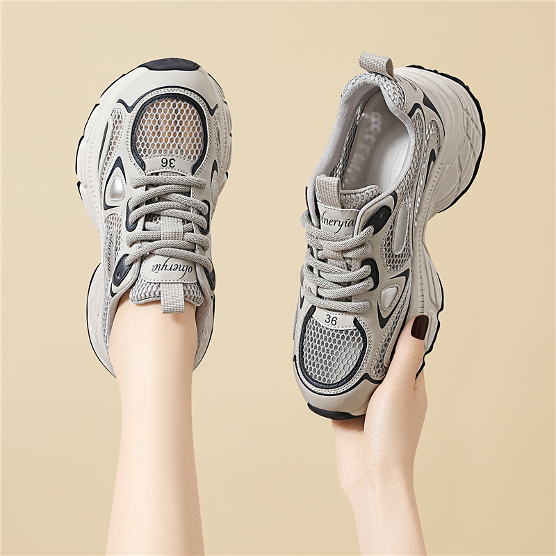 真皮老爹鞋女款2025新款