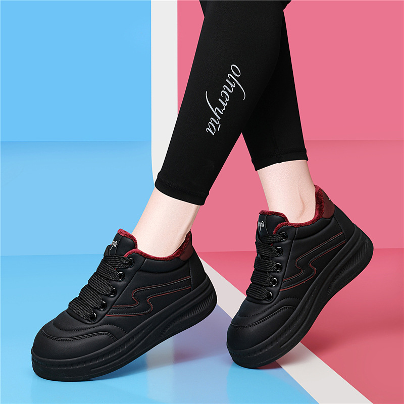 真皮加绒全牛皮板鞋2025