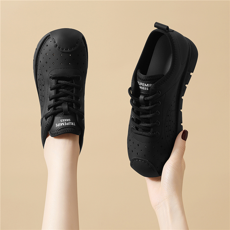 黑色休闲运动鞋女款2025