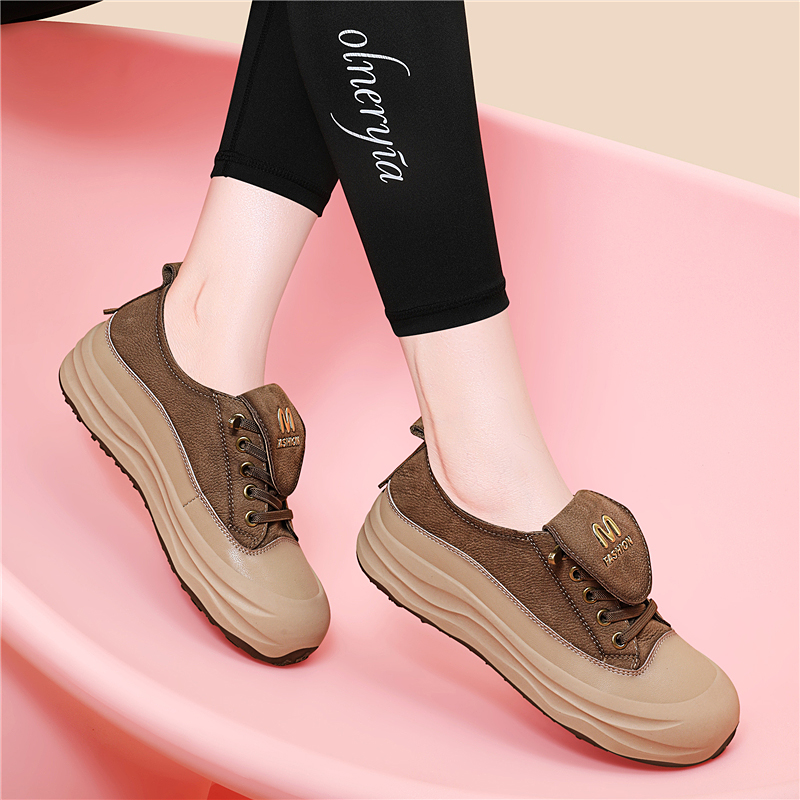 丑萌厚底板鞋女运动休闲