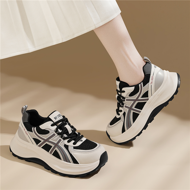 佐秘厚底老爹鞋女鞋2025