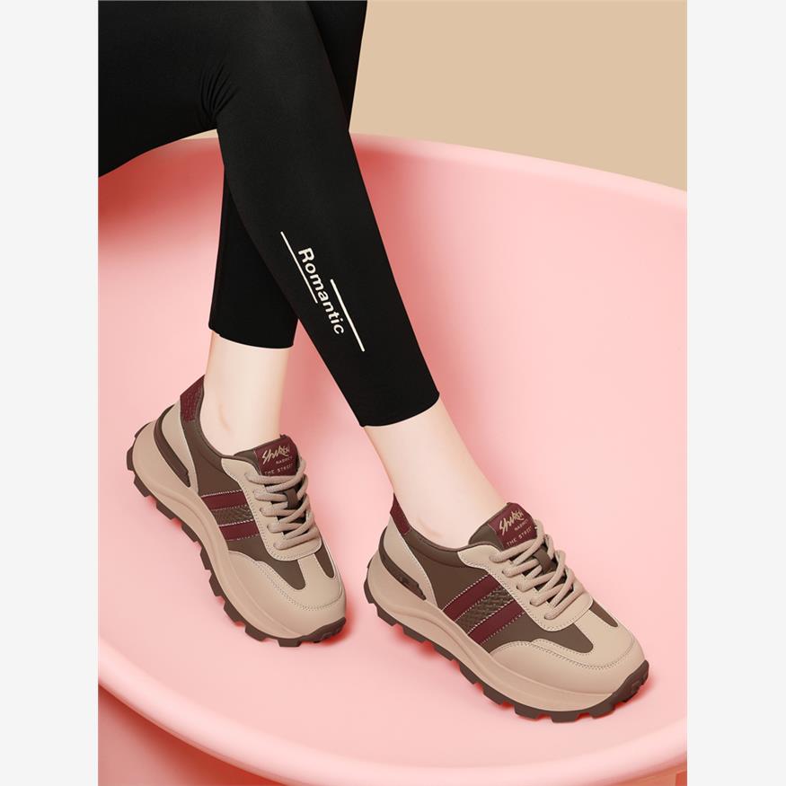 真皮休闲运动鞋女款2025