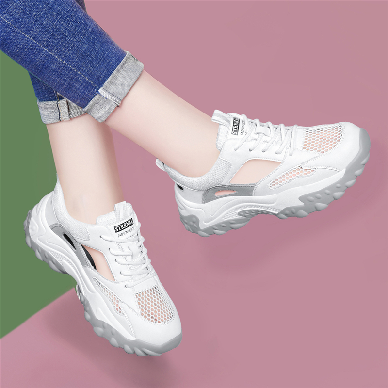 镂空老爹鞋女款2025新款