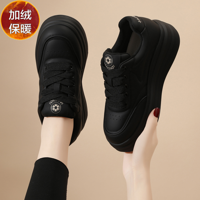 厚底面包鞋女2025新款爆