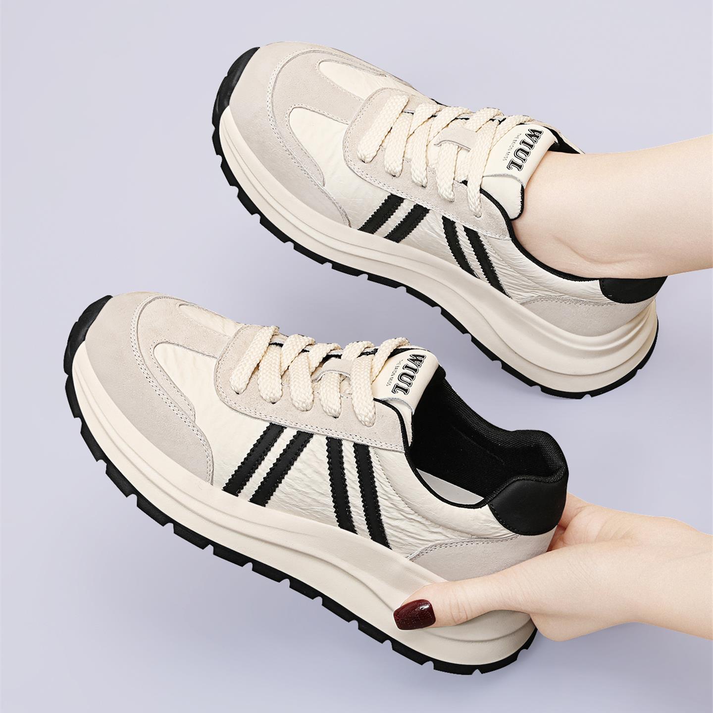 华夫阿甘鞋女鞋子2025秋