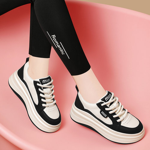 真皮老爹鞋女鞋2025新款