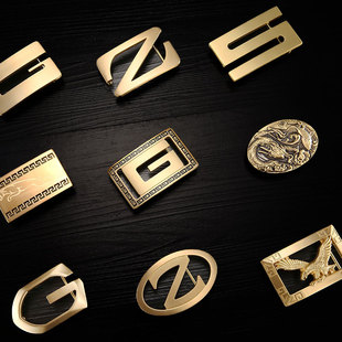 皮带扣头男士平滑扣3.8卡扣纯铜扣腰带头高档裤带头新款卡子配