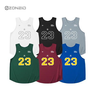 ZONEiD25新款定制篮球背心