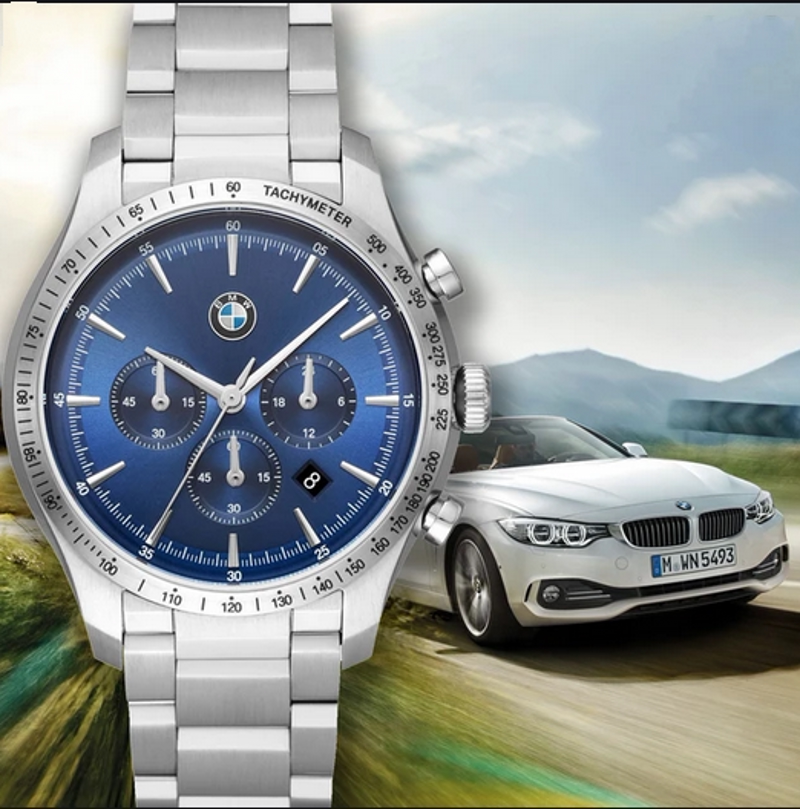 正品宝马 bmw时尚运动三眼计时联名时尚潮流多功能商务男手表