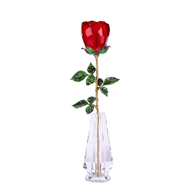七夕情人节女生生日礼物送女友老婆实用高级仪式感浪漫水晶玫瑰花
