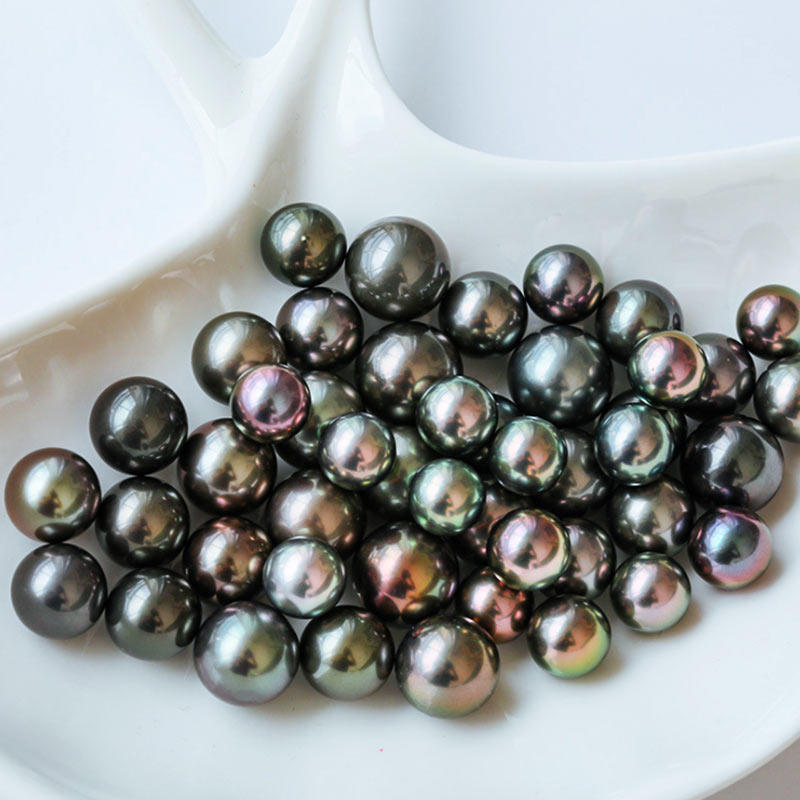 珍世缘精品裸珠定制镜面澳白耳环