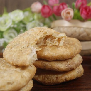 红豆泥小油饼花生葱油饼手工零食10个 福建特产油酥饼老式 酥饼