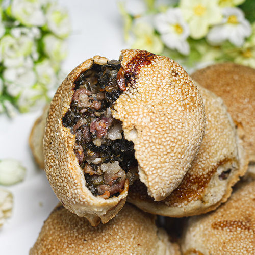 手工小吃福清特产紫菜肉饼