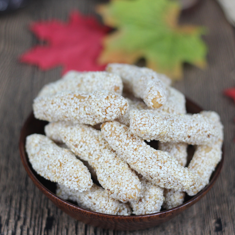 福建特产小麻芝芝麻棒麦芽酥糖小麻枣寸枣芝麻条办公室休闲零食