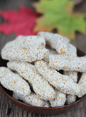 福建特产小麻芝芝麻棒麦芽酥糖小麻枣寸枣芝麻条办公室休闲零食