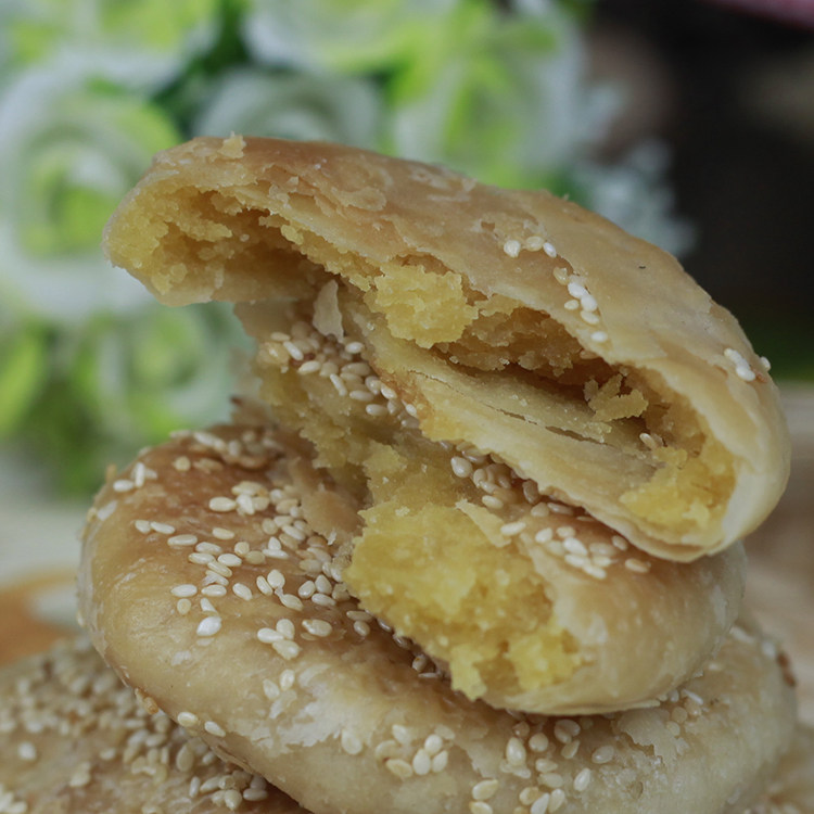 福建特产福清特色小吃手工板栗饼板栗酥饼早餐饼零食厦门馅饼500g