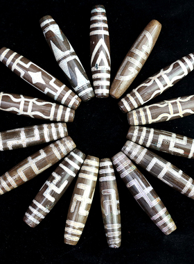 天珠项链古玩结缘吊坠包邮