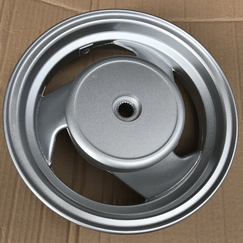 适用于本田小公主喜悦WH100踏板摩托车配件后轮毂钢圈125通用轮古