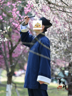 华韵坊【定制】双层挂里子 半手工斜襟插兜 三宝领 中式道装 春秋