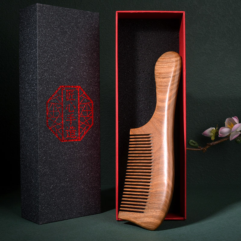 天然檀木梳子女士专用长发家用檀香木头梳子便携绿檀木梳礼盒套装,家庭/个人清洁工具,梳子/化妆梳/按摩梳,淘宝优惠券,粉丝福利购,淘宝优惠卷
