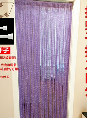 银丝线帘家用加密防蚊玄关挂帘