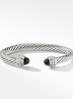 欧美s925银饰品7mm手镯女时尚质感气质百搭潮人不撞款