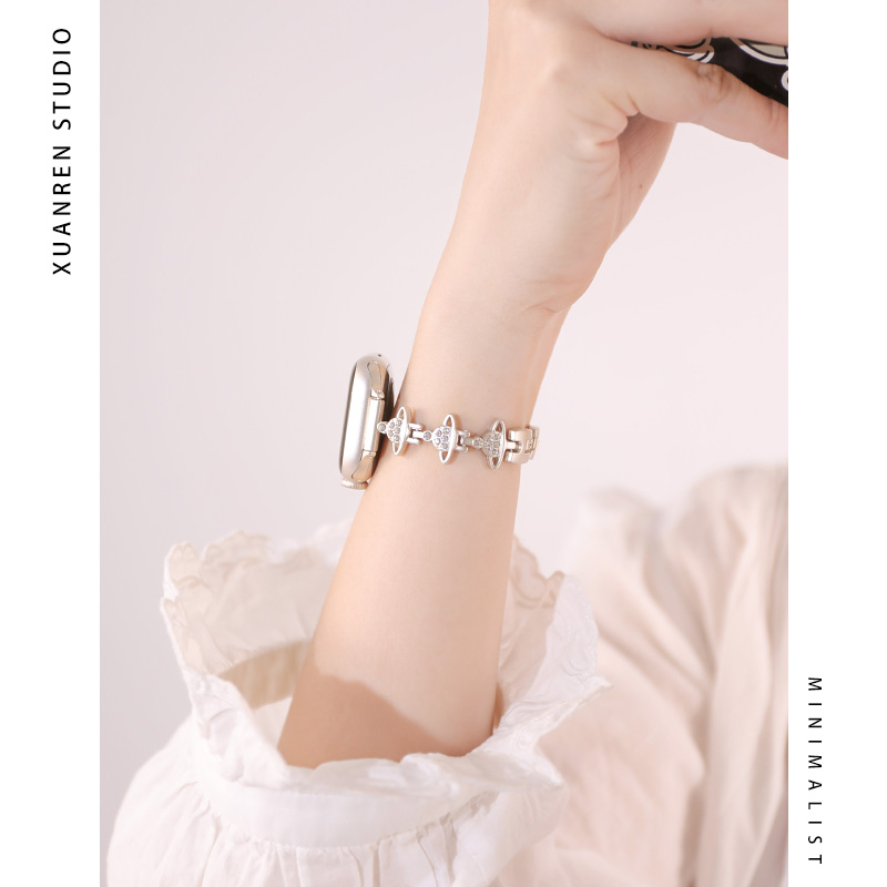 西太后土星镶钻applewatch表带