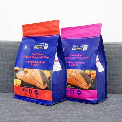 FISH4PETS三文鱼成犬大颗粒小颗粒狗粮大小包1.5kg