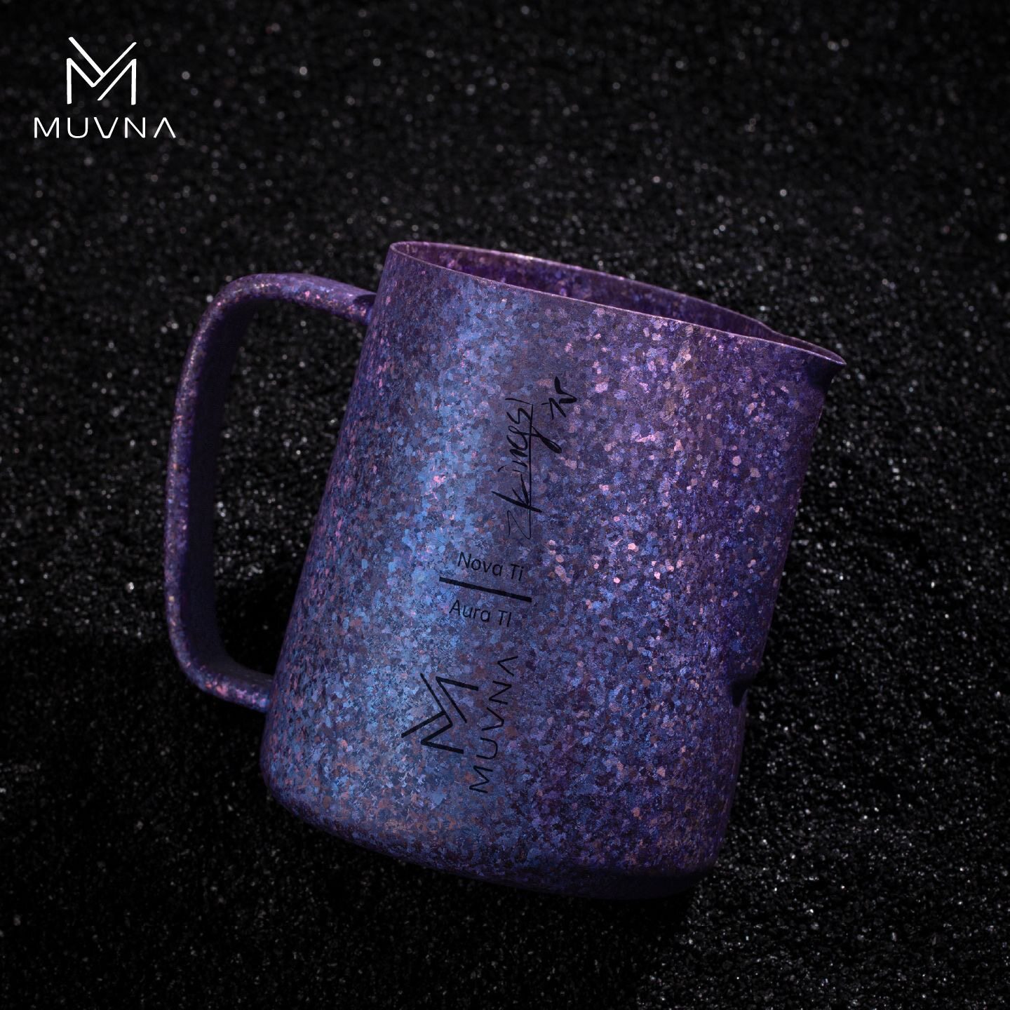 MUVNA慕威纳Ti-Art钛极拉花缸打奶缸奶泡缸咖啡纯钛拉花杯图片