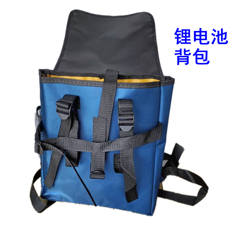 高档型加厚锂电池专用双肩背包12v逆变器机头80-200ah防水电池包