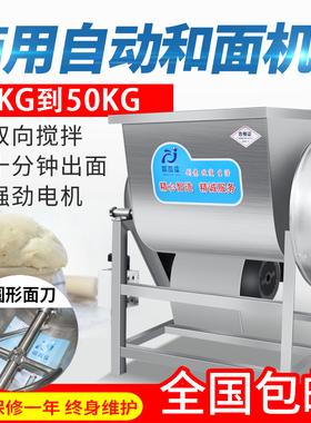 顺而佳商用和面机15/25/50公斤电动简装搅面机揉面机打面机混合机