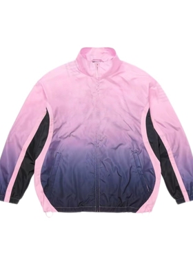 FCG＆FW25联名Gradient Track Jacket渐变刺绣徽标拉链夹克套装