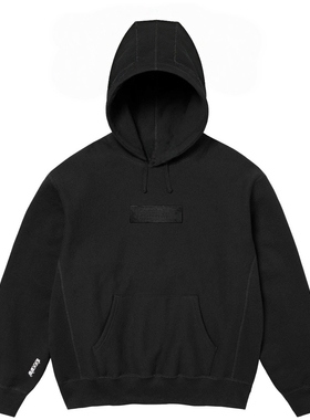 FCG＆FW25 Box Hooded Sweatshirt纯色刺绣袋鼠口袋连帽卫衣