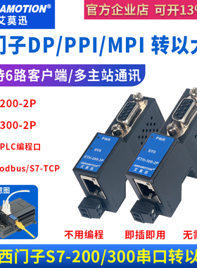 适用西门子S7-200/300 PLC转以太网 PPI/DP/MPI转TCP通讯扩展模块