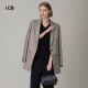 ICB日系春季 外套休闲西服商场同款 通勤职业OL直筒版 羊毛混纺西装