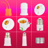 e27螺口灯座LED灯泡灯头灯口插座灯底座吸顶明装 节能 罗口暗装