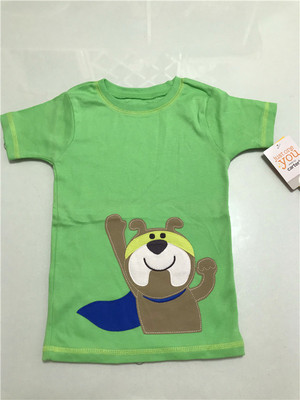美国原单男童夏款卡通短袖T恤