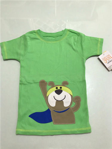 美国原单男童夏款卡通短袖T恤