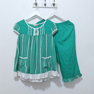 M码 安&伴睡衣 夏季 女士 甜美可爱七分裤睡衣套装家居服女