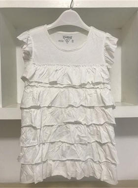 5-8岁 专柜正品oshkosh女童连衣裙 夏季 纯棉小飞袖蛋糕裙