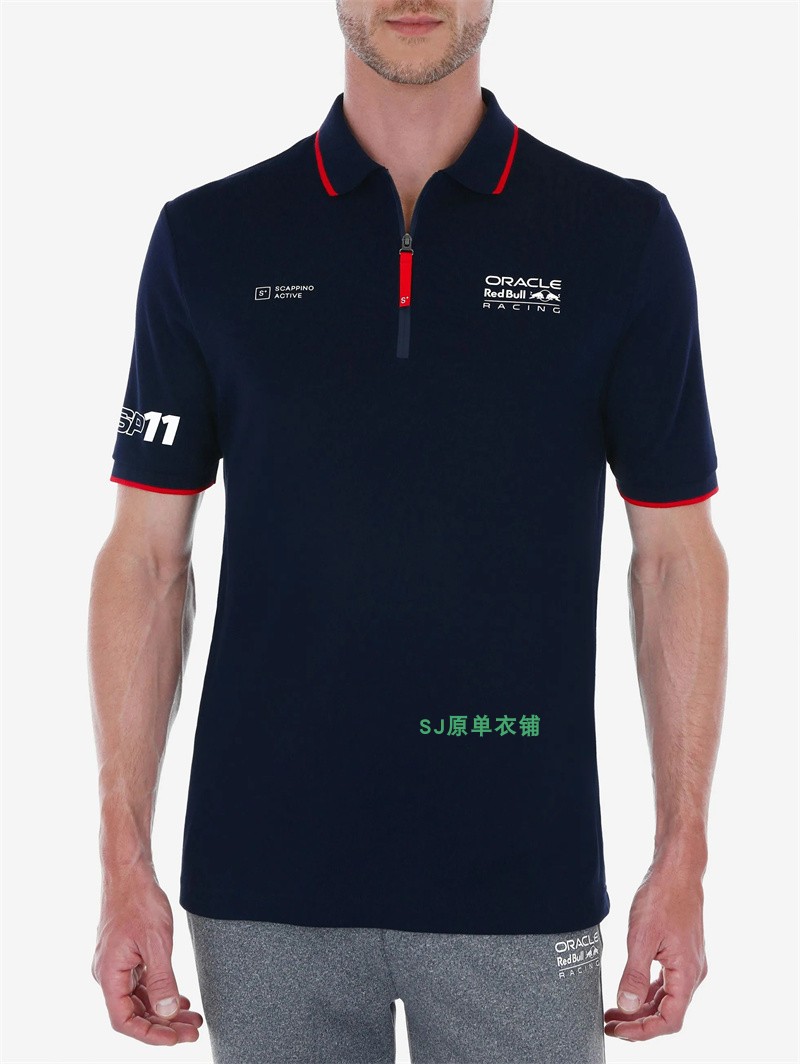 scappino赛车服Polo衫红牛
